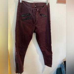 BDG Maroon Skinny Pant
